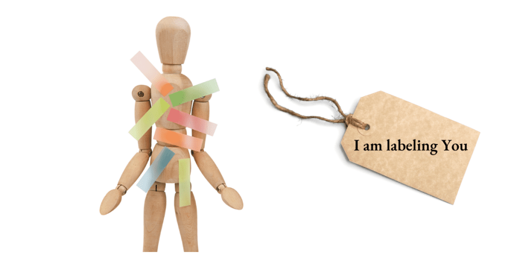 Is labeling people appropriate? A discussion on impact of labeling people
