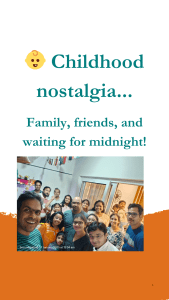 Why we celebrate new year? Childhood Nostalgia