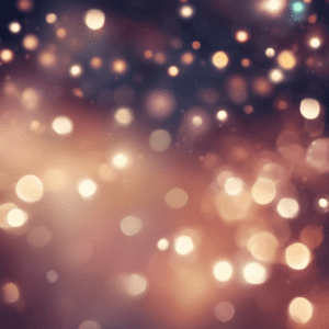 A dreamy bokeh background with out-of-focus lights creating a soft and magical atmosphere.